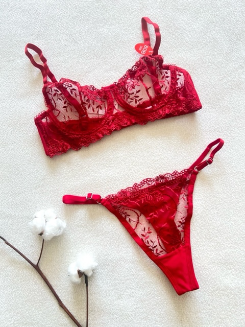 ست شورت و سوتین توری کد 352